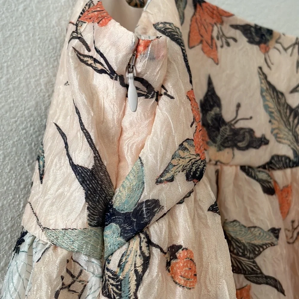 Astrid Floral Empire Waist Midi Dress - Picture 8 of 10